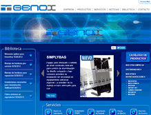 Tablet Screenshot of genox.com.ar